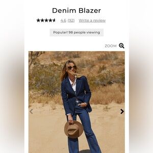 Chico’s Demin Blazer size 1.5